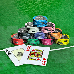 RFID Ceramic Poker Chips 39mm 11.6g | Custom Casino Anti-Counterfeit