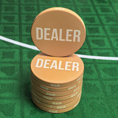 Pro 50mm Ceramic Poker Dealer Button - Weighted 26.8g