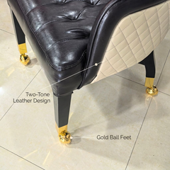 Luxury Custom Poker Table Chair - Diamond Tufted VIP Seat