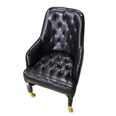 Luxury Custom Poker Table Chair - Diamond Tufted VIP Seat
