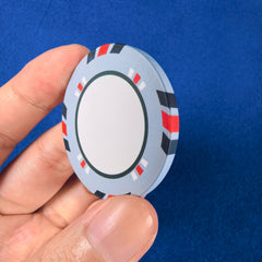 EPT Design Blank Ceramic Poker Chips - Custom UV Logo DIY