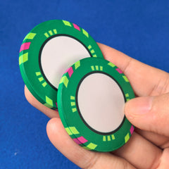 EPT Design Blank Ceramic Poker Chips - Custom UV Logo DIY