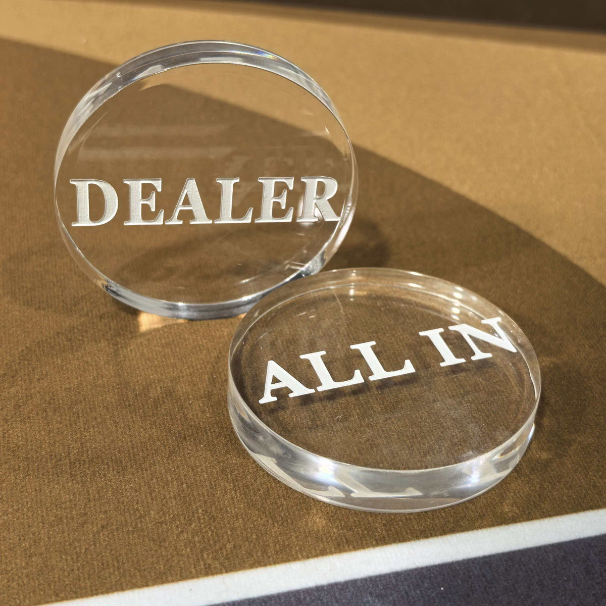 Round Acrylic Dealer Button | Poker Casino Tournament Grade