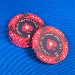 EPT Style Poker Chips - Spade Star Design 7 Denomination