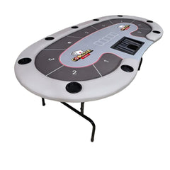 84.6" Professional Folding Blackjack & Poker Table - 9 Player Casino