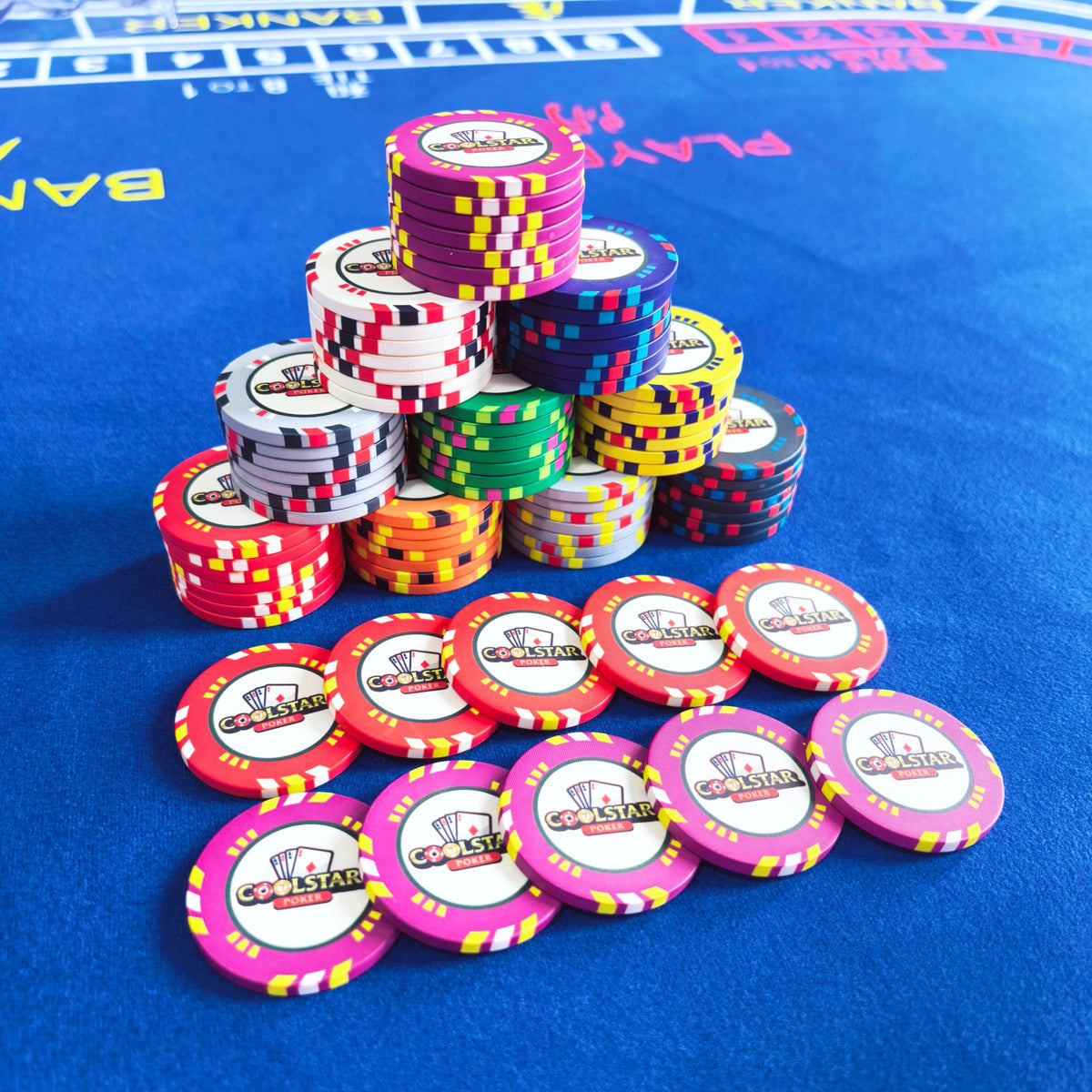 EPT Design Blank Ceramic Poker Chips - Custom UV Logo DIY