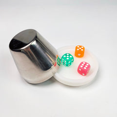 Luxury Metal Dice Cup Set - Gold & Silver Pro Casino Shaker