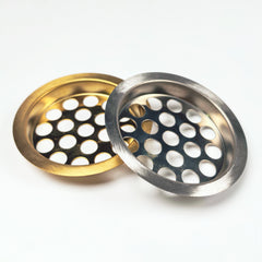 68mm Recessed Metal Poker Table Ashtray - Brass/Steel