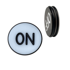 3 Inch Acrylic Poker Dealer Button | ON/OFF, 70mm, 90g Casino Grade
