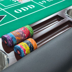 Professional 95" Deluxe Wood Roulette Table - Pro Casino Felt