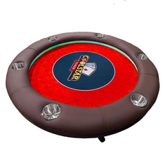 48" Round LED Poker Table - 3-Color Ambient Lighting VIP
