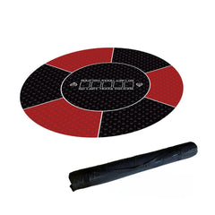 24“ / ”47" Round Texas Hold'em Poker Mat - Non-Slip Portable Top