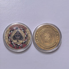 Random Metal Poker Card Guard Set | Bulk Lucky Coins (10pcs)