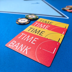 Poker Tournament Time Bank Cards | Soft PVC Chip Markers