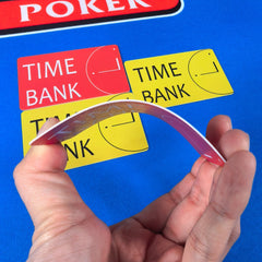 Poker Tournament Time Bank Cards | Soft PVC Chip Markers