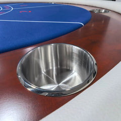 Professional 98" Wood Casino Table - Baccarat & Poker Layout