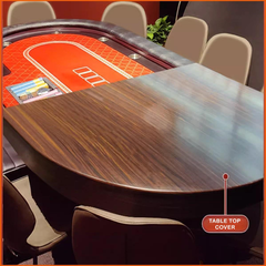 98" Luxury High-Gloss Wood Poker Table Top Converter