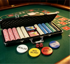 4-Piece Acrylic Poker Dealer Button Set | Bulk Supply Available