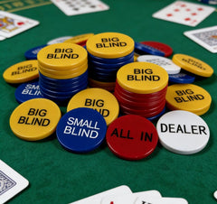4-Piece Acrylic Poker Dealer Button Set | Bulk Supply Available