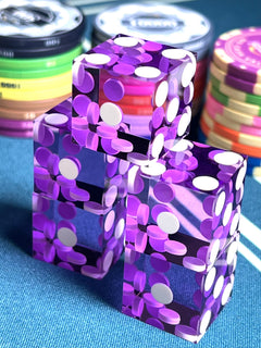 19mm Sharp Corner Precision Dice - 5pc Set in Foil Box