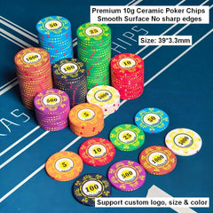 Poker Club Ceramic Poker Chips 10g