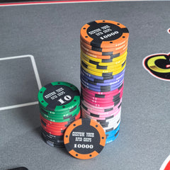 RFID Ceramic Poker Chips 39mm 11.6g | Custom Casino Anti-Counterfeit