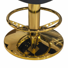 Luxury Black & Gold VIP Casino Chair - Diamond Stitched Armrests