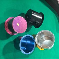 Aluminum Drop-In Cup Holder for Poker Table – 5 Colors, 102mm Recessed Insert
