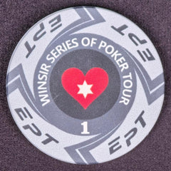 EPT Style Poker Tournament Chips - 11 Denomination Ceramic Set