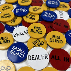 4-Piece Acrylic Poker Dealer Button Set | Bulk Supply Available