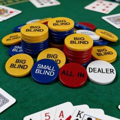 4-Piece Acrylic Poker Dealer Button Set | Bulk Supply Available