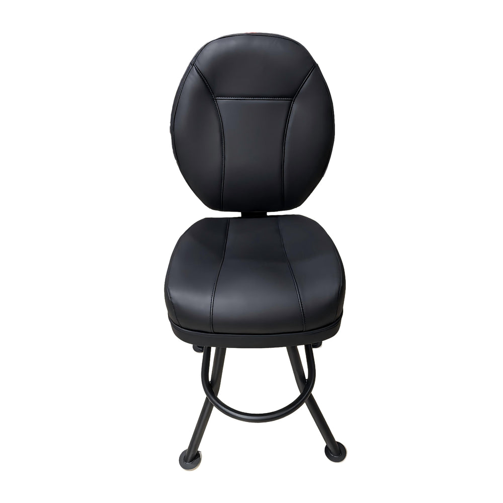 Professional Armless Black VIP Casino Chair - Poker Stool