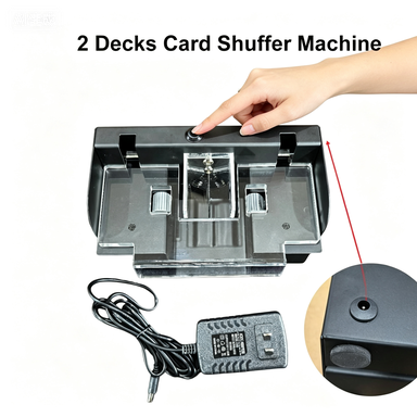 Professional Casino Automatic Card Shuffler | Electric 2-Deck Shuffling Machine
