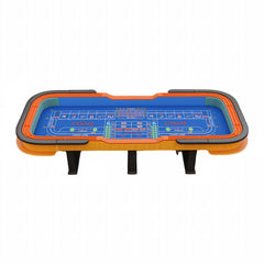 Professional 136" Deluxe Craps Table - Blue & Green Layouts