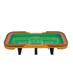 Professional 136" Deluxe Craps Table - Blue & Green Layouts