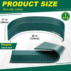 Professional Craps Table Diamond Rubber Bumper - 48" x 11"