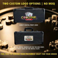 Professional 200ct Black Aluminum Poker Chip Carrying Case