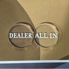 Round Acrylic Dealer Button | Poker Casino Tournament Grade