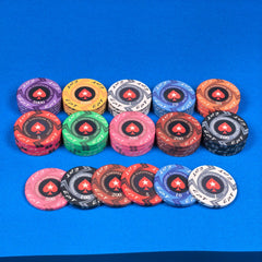EPT Style Poker Chips - Spade Star Design 7 Denomination