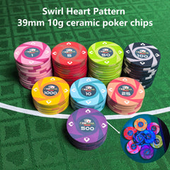 Custom UV Anti-Counterfeit Ceramic Poker Chips