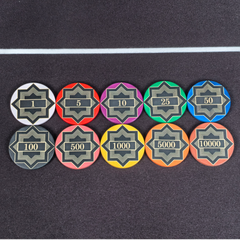 Custom 40mm 12g Ceramic Poker Chip | Iron Core Heavy Duty Weight Casino