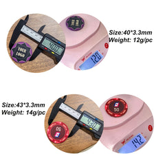 43mm 14g Heavy Duty Iron Core Ceramic Poker Chip | Casino Tournament