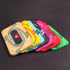 67x41mm EPT Ceramic Poker Plaque | High Denomination Casino Grade