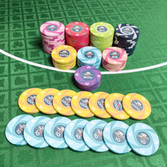 Custom UV Anti-Counterfeit Ceramic Poker Chips