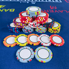 EPT Design Blank Ceramic Poker Chips - Custom UV Logo DIY