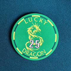 Lucky Dragon 39mm Ceramic Poker Chips 10g