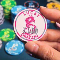 Lucky Dragon 39mm Ceramic Poker Chips 10g
