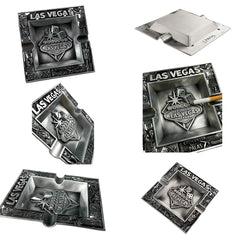 Vintage Las Vegas Zinc Alloy Ashtray - 3D Casino Souvenir
