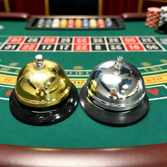 Luxury Metal Casino Call Bell - Professional Desk Ringer
