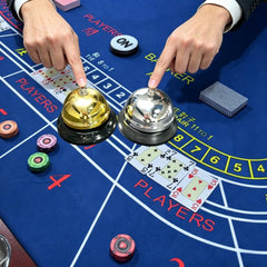 Luxury Metal Casino Call Bell - Professional Desk Ringer
